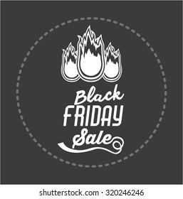 Black Friday concept with  sales icons design, vector illustration eps 10