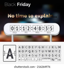 Black Friday countdown timer. No time to explain