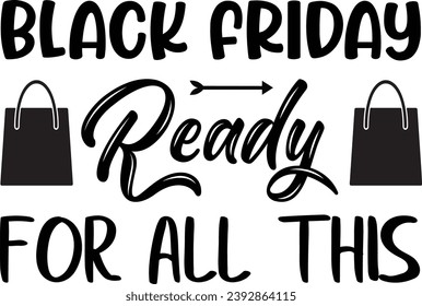 El Viernes Negro Crispy Diseño Tipográfico para Ropa, Impresión de Ropas que Ofrece Ventas Altamente Promocionadas a Precios Descontados en un popular día de compras.