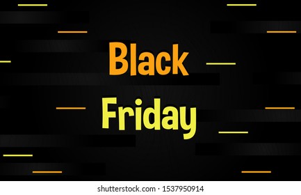 black friday with dark theme background