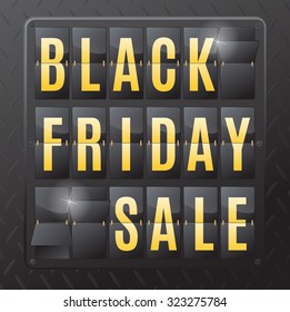 Black Friday is the day following Thanksgiving Day in the United States. This ultra dynamic 3D illustration of a flip countdown calendar is a great way to promote the sales on offer. 