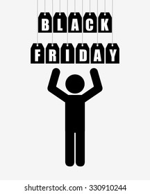 black friday deals design, vector illustration eps10 graphic 