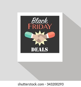 Black Friday Deals on the picture hanging on the wall. Black Friday Sale
