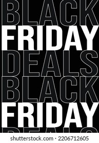 black friday deals poster flyer or social media post design