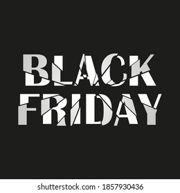 Black Friday design for advertising, banners, leaflets and flyers. Black friday sale inscription design template. Shopping. Seasonal sale. Big discounts. Vector illustration. 