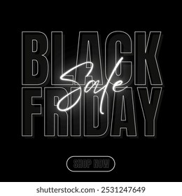 Black Friday design for advertising, banners, leaflets and flyers.