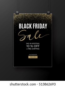 Black Friday design for advertising, banners, leaflets and flyers.