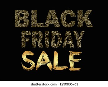Black Friday design for advertising.Vector