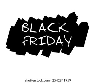 Black friday design with black brush background