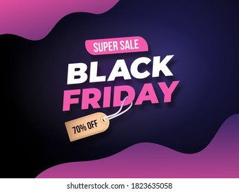 Black friday design concept for your banner promotion. Black Friday banner