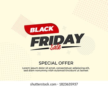 Concepto de diseño de viernes negro para su promoción de banners. Bandera del Black Friday