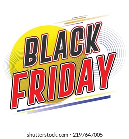 Ofertas de ofertas de descuentos de etiqueta de diseño de Black Friday