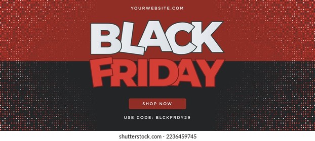 Black Friday Design November Schwarz-Rot-Buchstaben Verkauf