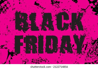Black Friday Design auf rotem hektischem Hintergrund. 