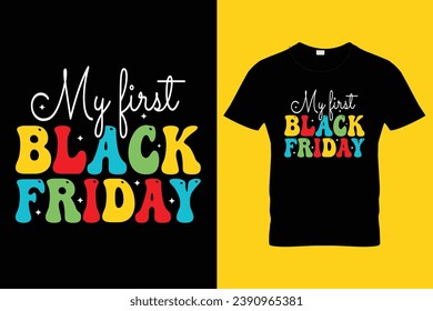 Black Friday  design, retro t-shirt design, black Friday t-shirt design