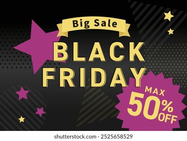 Black friday design sale banner frame