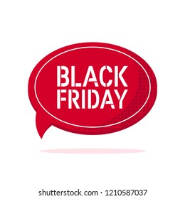 Black friday design. Simple vector illustration