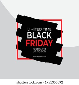Black Friday design template. Great vector for social media, sales promotion, marketing, online stores etc.