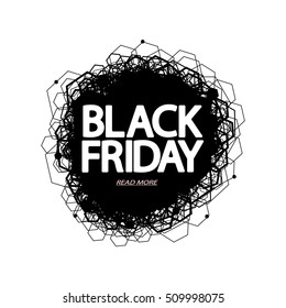 Black Friday, design template, vector