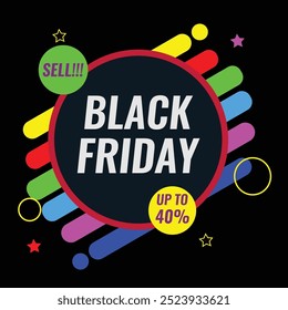 Black Friday design. typography,logo for social media 