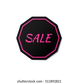 Black friday design vector illustration. Sale badge, tag, label. Black Friday sales banner
