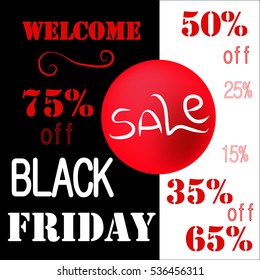 Black Friday Discount 75% 65% 50% 35% 25% 15%