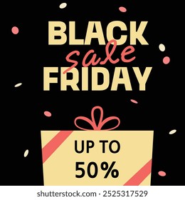 Black Friday Discount Advertisement, Black Friday Sale Season Banner