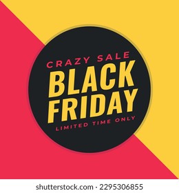 Black Friday discount banner background design.  Black Friday discount banner template. illustration design. offer banner design. discount background. web banner design.
