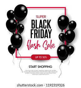 black friday discount banner and tamplate. vector design. eps10