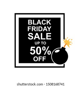 Black Friday Discount Banner Template Vector