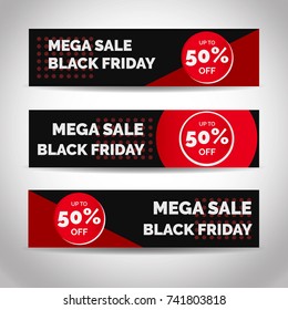 black friday discount banners, modern banner background