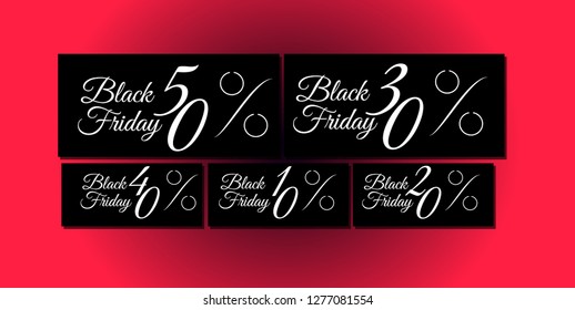 Black Friday Discount card.