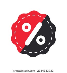 Black Friday discount coupon. Special discount offer banner.