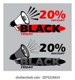 Black Friday Discount, On Colored Background