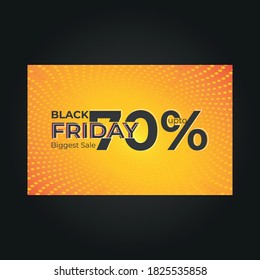 black Friday discount sale banner poster vector