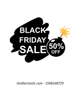 Black Friday Discount Template Banner Vector