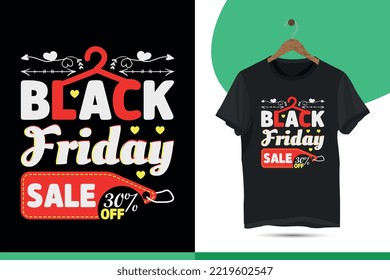 Black Friday Discount Vector Template Design for print on t-shirts, shirts, bags, caps, mugs, and sale badges.