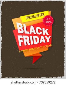 black friday discounts label template. Eps10
