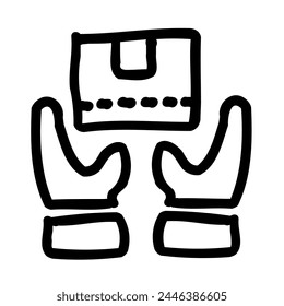 Black friday doodle icon sets