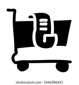 Black friday doodle icon sets