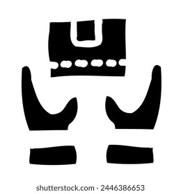 Black friday doodle icon sets