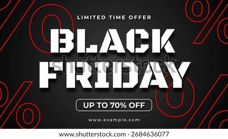 Black Friday ecommerce template for websites online stores and digital promotions. rofessional Black Friday e commerce template created for websites, online stores, retail campaigns.