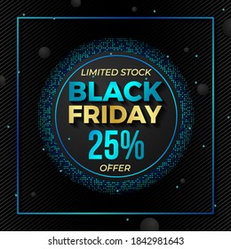 black friday elegant design 25 percent promo offer good for social media promotion big sale year end promo super mega sale flash sale