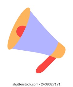 Black Friday element of colorful set. The well-designed shopping megaphone showcase exclusive sales make this artwork a must-have for shoppers. Vector illustration.