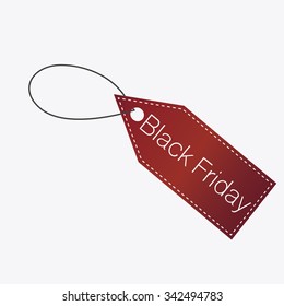 Black Friday emblem isolated on white background