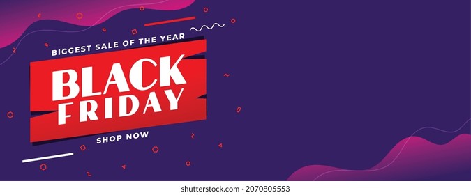 black friday event sale banner with text space