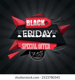Sexta-feira negra em design plano