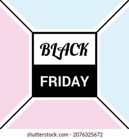 Diseño plano del Black Friday sobre fondo colorido