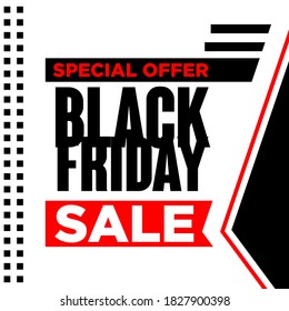 Black friday flyer and banner background vector