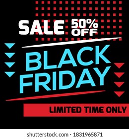 Black friday flyer and banner background vector